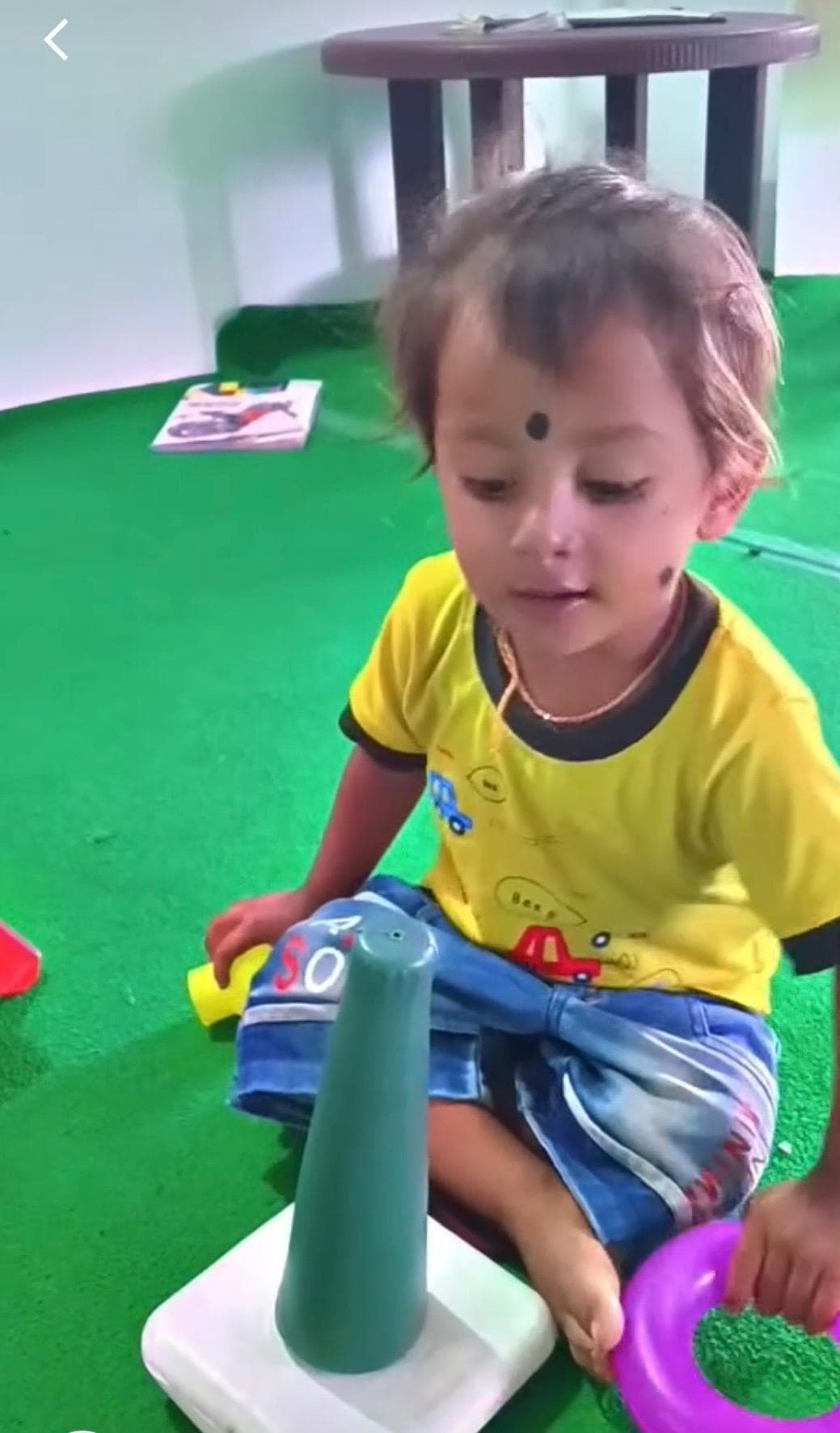 children playing at first school meral