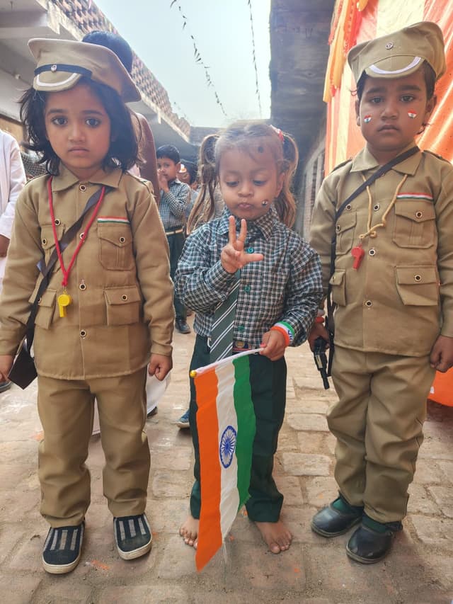 republic day celebration at first school meral